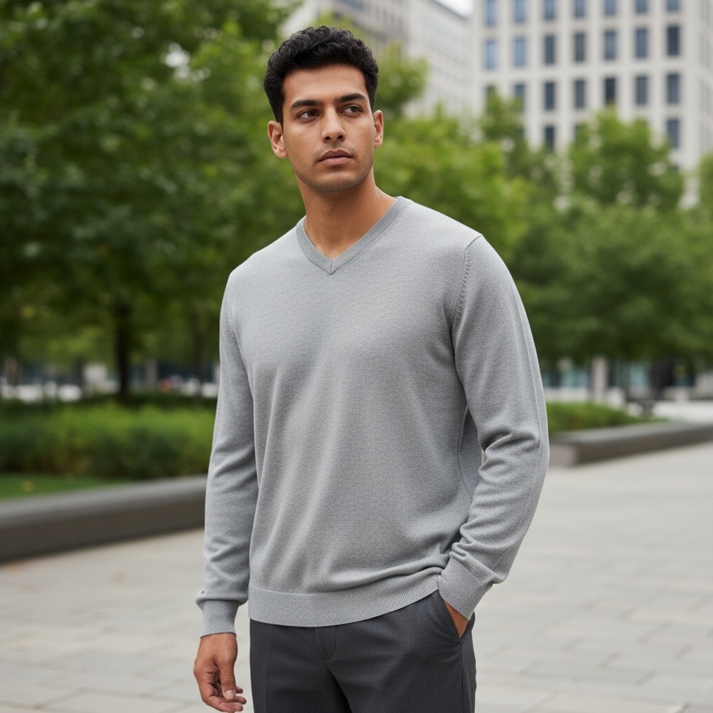 CALVIN KLEIN Silk/Cotton Sweater size Medium slim fit
